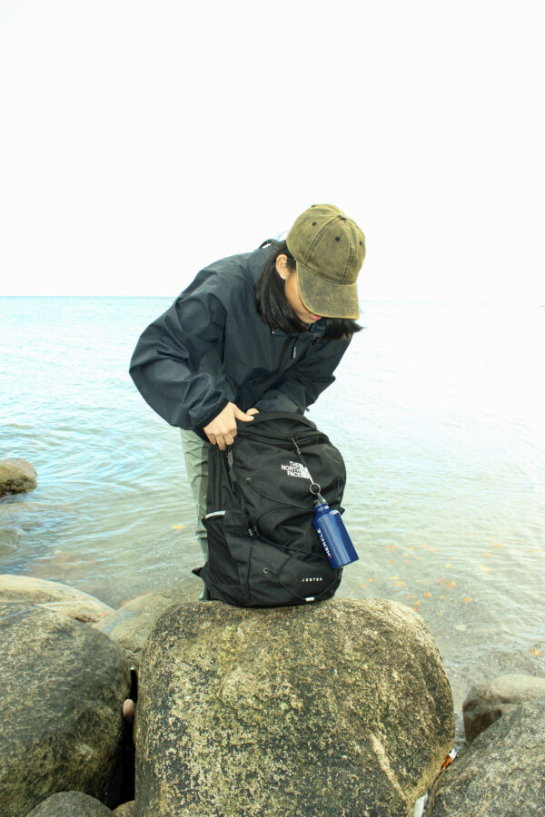 The north face rygsæk med drikkedunk